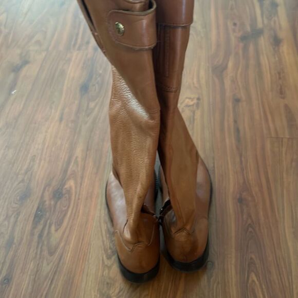 Ralph Lauren Tan Brown Jenessa Leather boots size 6 riding boots - Picture 6 of 10